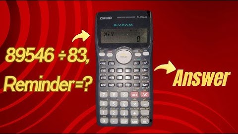 How to Calculate MOD (Remainder) in Scientific Calculator