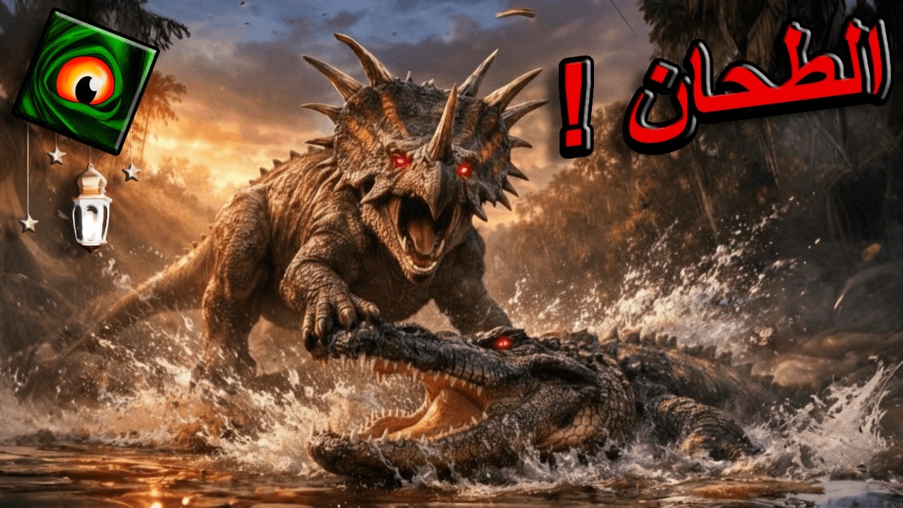 كابوس التماسيح🐊قوة هائلة في جسد صغير 🦏. تجربة الديناصور (ستيراكوصور)