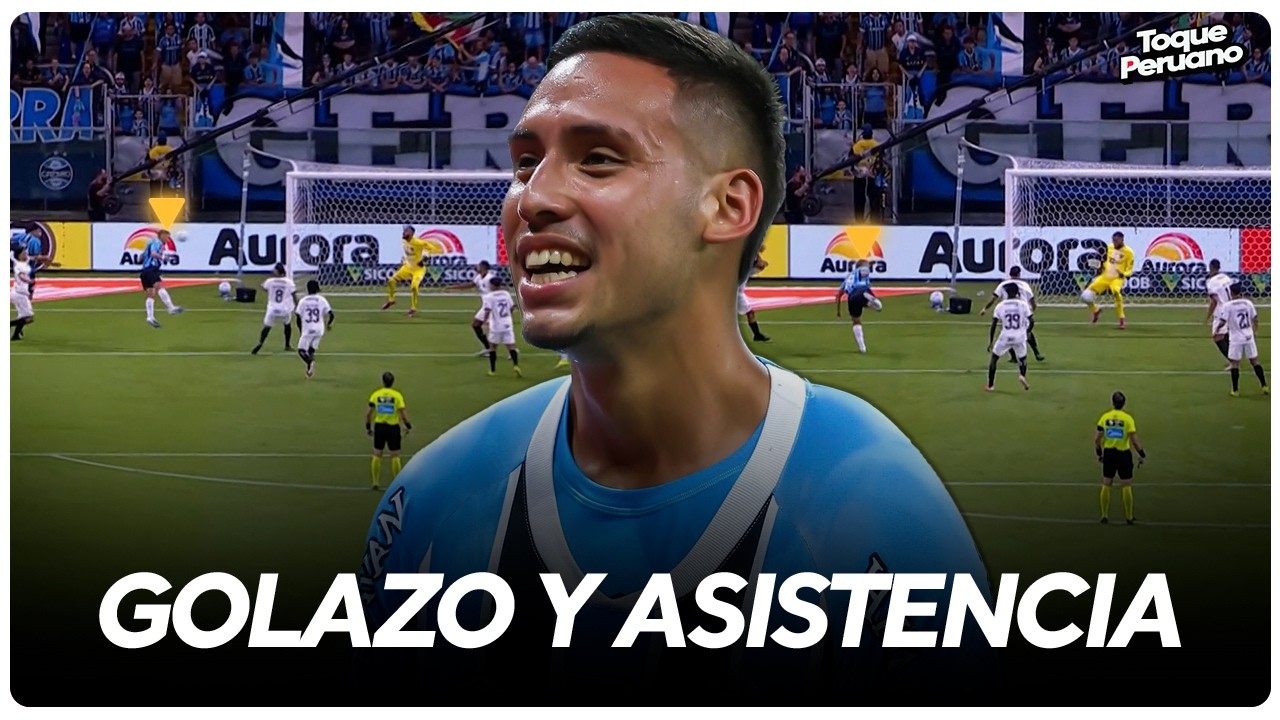 ¡ERICK NORIEGA le DIO el TRIUNFO a GRÊMIO con GOLAZO y ASISTENCIA ante MINEIRO!😎