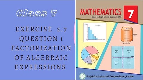 Class 7 Math new book Exercise 2.7 Question 1 Solution | cl 7th Ex 2.7 Q No 1 PCTB Chapter 2