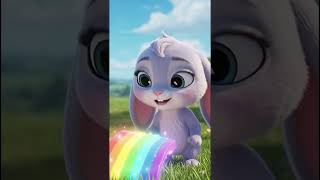 🌈✨ A Magical Rainbow Adventure! 🦊🐰💖 #ai #shorts #aishorts #viralvideo #rabbit #tinytoony #trending