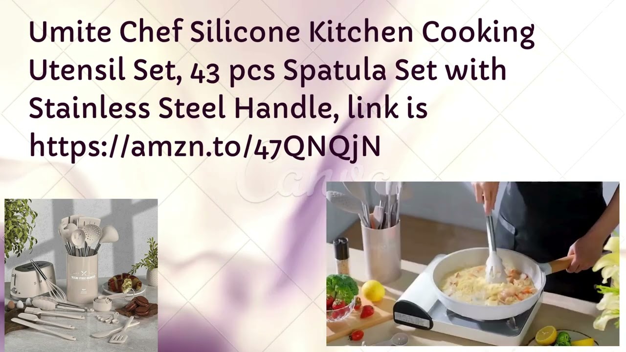 Umite Chef Silicone Kitchen Cooking Utensil Set  