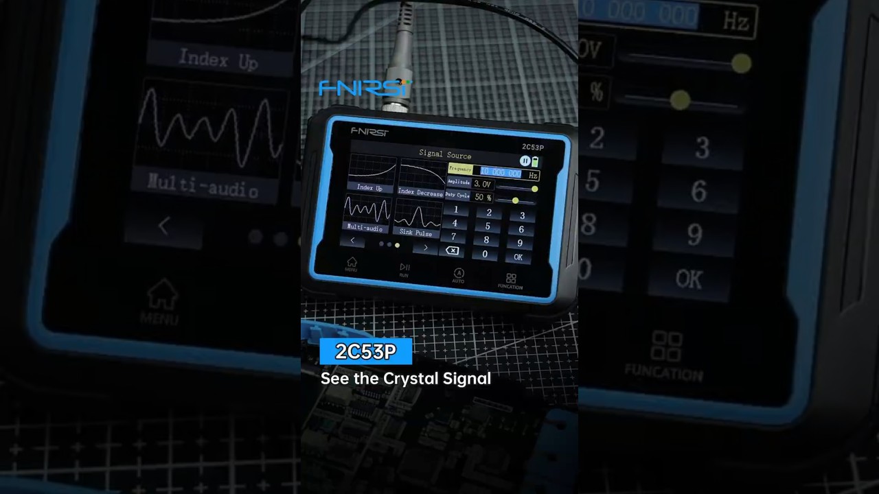 FNIRSI 2C53P 3-in-1 Dual Channel Tablet Oscilloscope + Multimeter