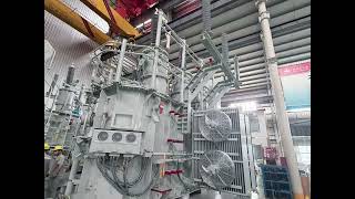 Large oil-immersed power transformers under production#powertransformer #solar #solarpv #eletric