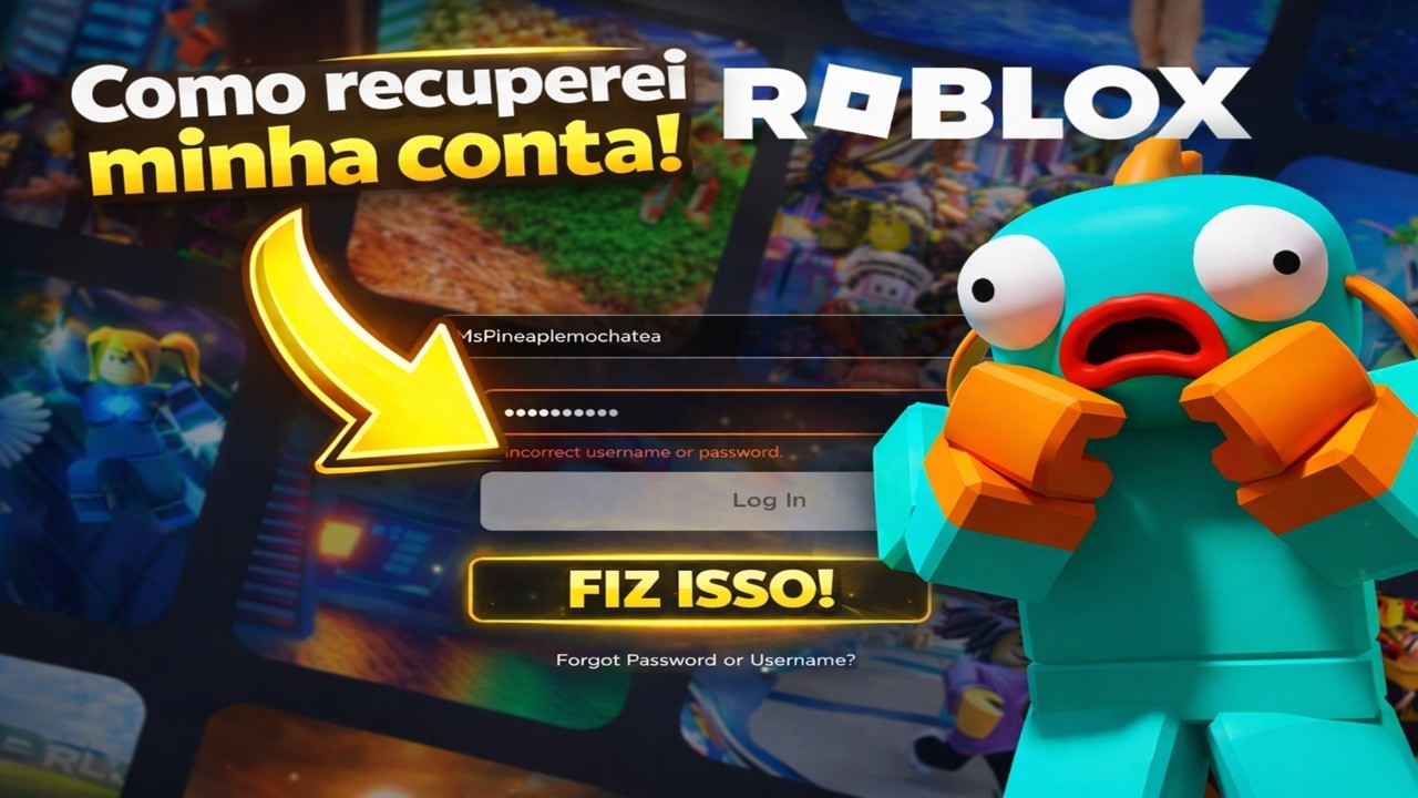 Como Recuperar Conta do Roblox (Hackeada ou Esqueceu a Senha) 2026 ...