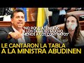 LE CANTARON LA TABLA A LA MINISTRA / MOCIÓN DE CENSURA