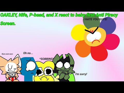 Oakley, Nife, P-head, and X react to BabyFirst anti piracy screen