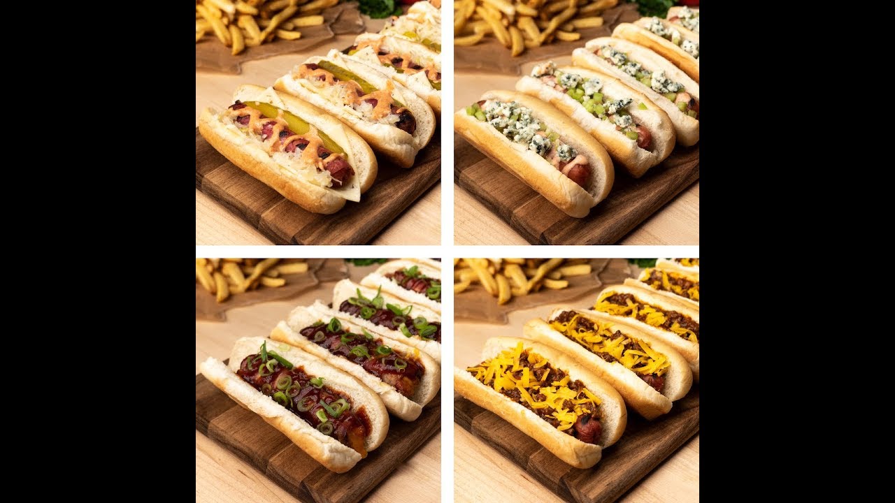 Grilled Hot Dogs 4Ways CharBroil YouTube