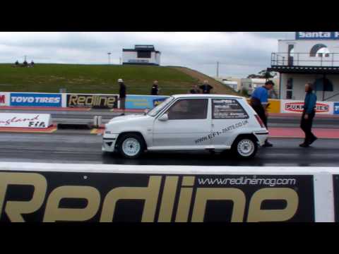 renault 5 gt (hi 5 tuning) santa pod 11sec run