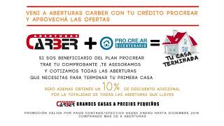 Aberturas Carber Carber Procrear Tu Casa Terminada Facebook
