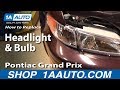 How to Replace Headlight 1997-2003 Pontiac Grand Prix