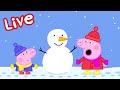 Peppa Pig CHRISTMAS 2025 LIVE Winter Fun Full Episodes Kids Cartoons 