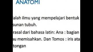 Anatimo fisiologi struktur tubuh manusia. Nama=Tiara Apriliani. Prodi=S1 Keperawatan