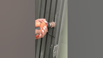 How to install a electronic lock in profile gate part 2