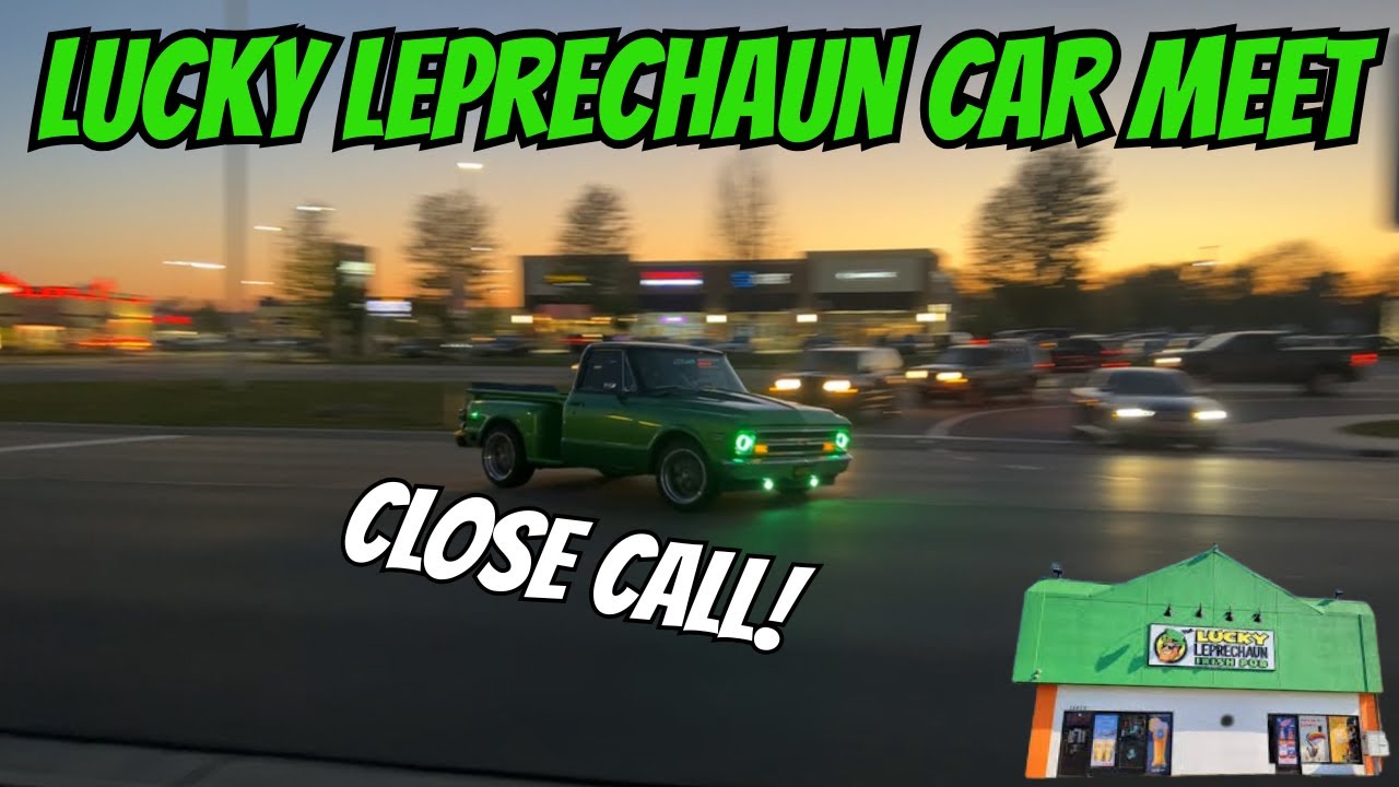 INSANE CLOSE CALL at Lucky Leprechaun Car Meet on Gratiot!
