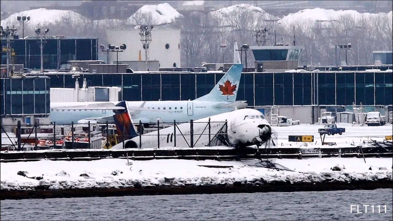Delta Air Lines Flight 1086 - ATC Recording [RUNWAY EXCURSION, PILOT ERROR,  POOR WEATHER CONDITIONS]