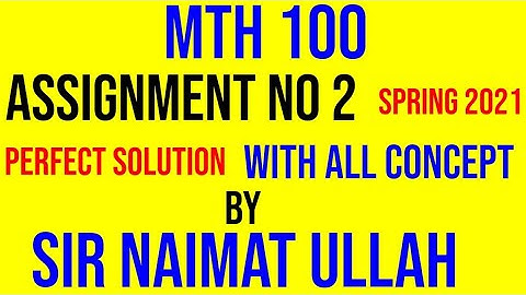 MTH100 assignment no 2 solution 2021|MTH 100|assignment 2|binomial theorem|sum|tangent|VU.