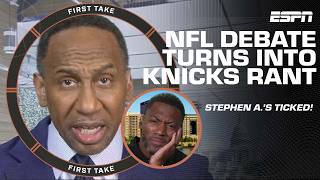 Stephen A. couldn't help but interrupt to rant about his Knicks 🗣️🤣 | First Take