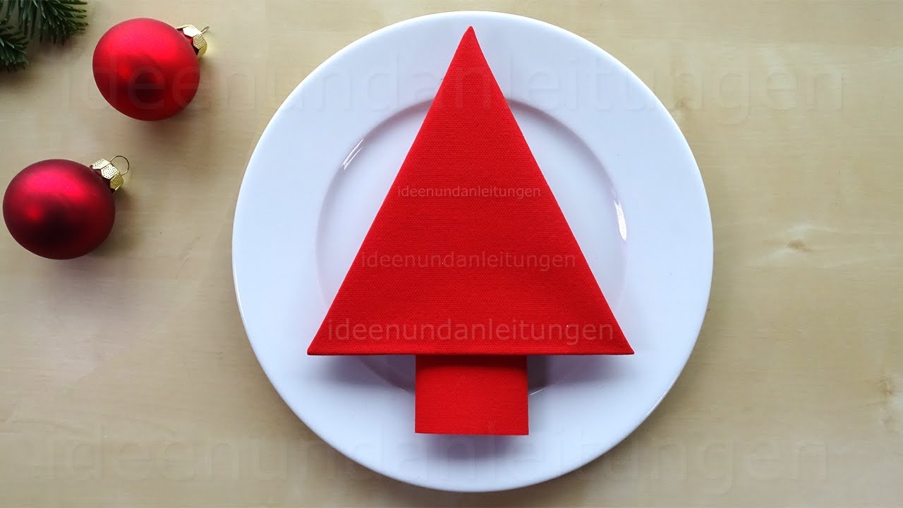 folding for christmas: christmas tree 🎄 Christmas table decorations ideas -