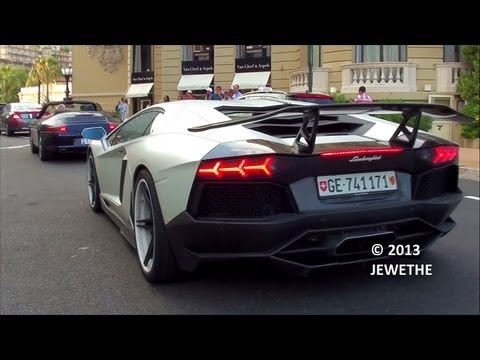 EPIC Lamborghini Aventador LP900-4 SV Limited Edition By DMC Cruising In Monaco! (1080p Full HD)