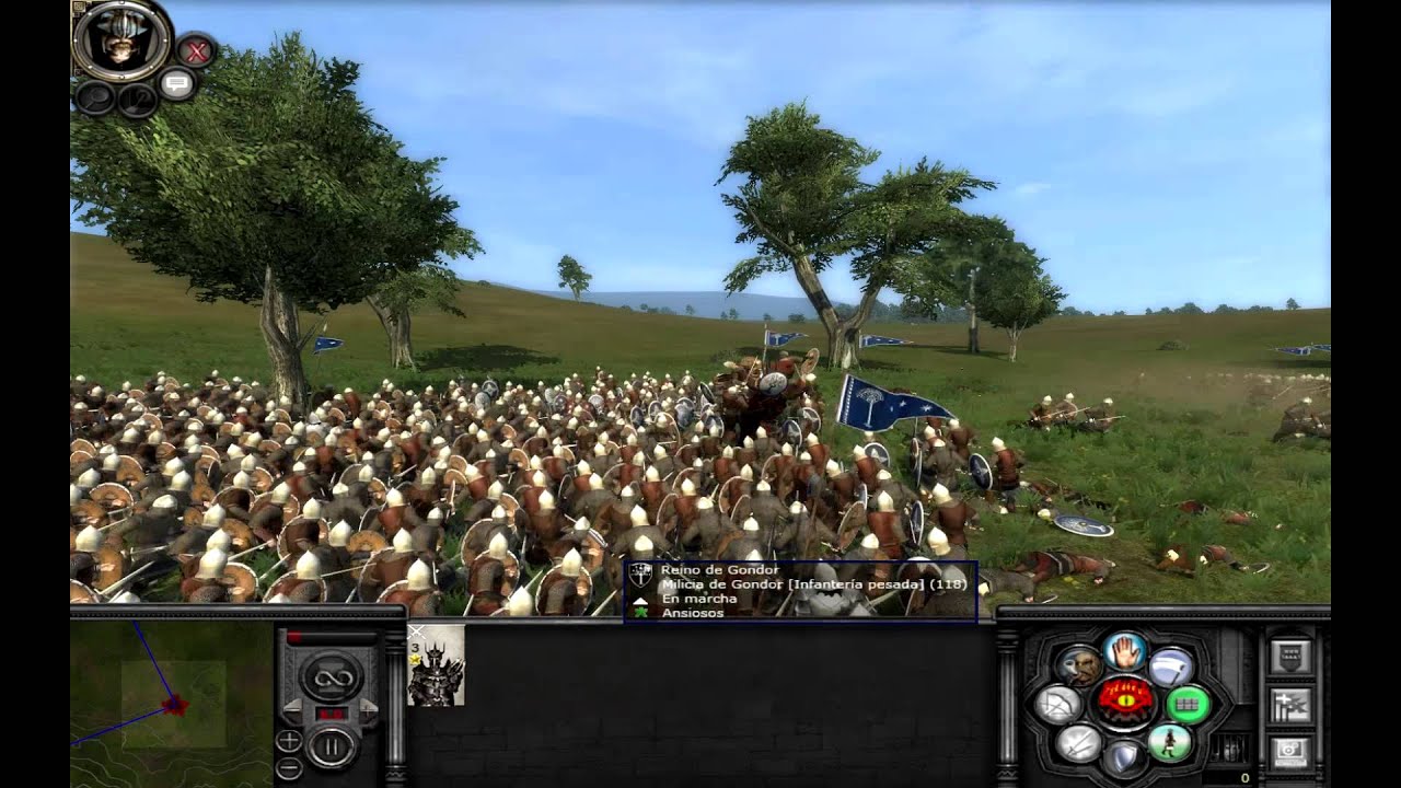 El Señor De Los Anillos Total War Batalla de prueba Mod Medieval total war El señor de los anillos - YouTube