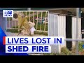 Shed fire tragedy takes the lives of two children in Victoria | 9 News Australia