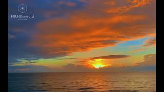 🦋 2 HOURS OF RELAXING SUNSET • OCEAN WAVES SOUND MEDITATION • ARTIST EMERALD 🦋