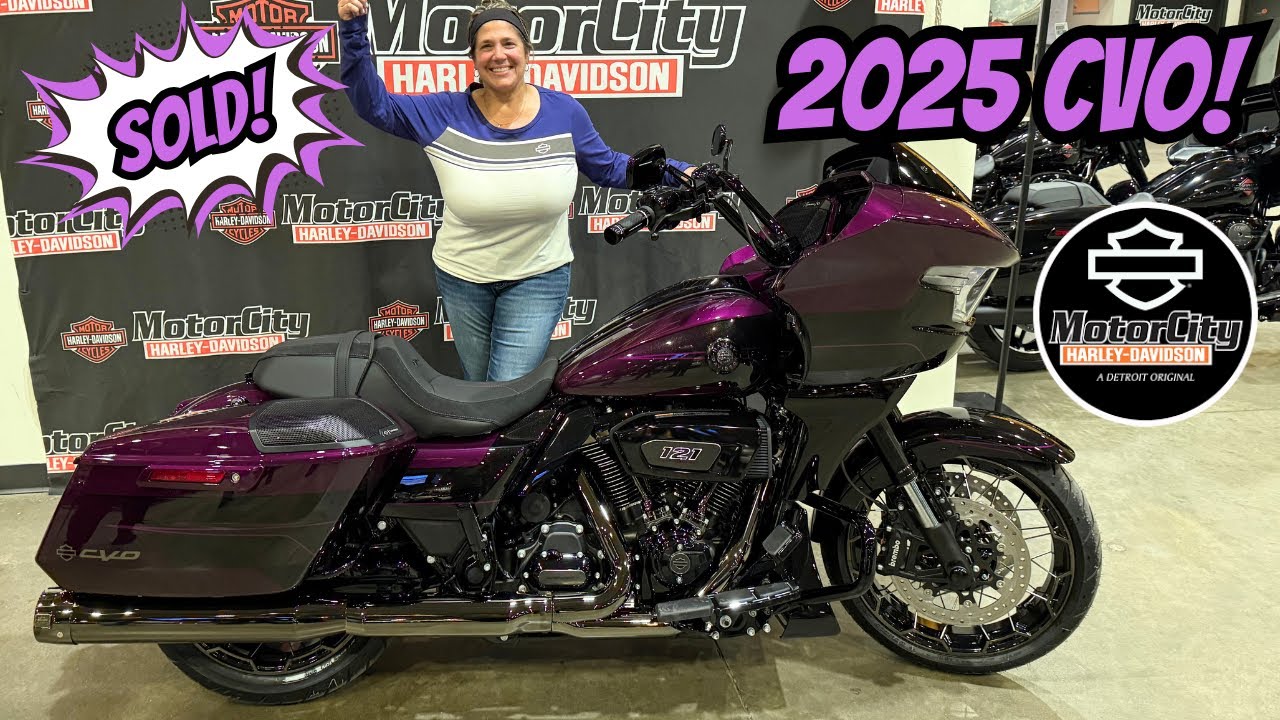 MY MOM BOUGHT A 2025 HARLEY-DAVIDSON CVO ROAD GLIDE! *POISON BERRY*