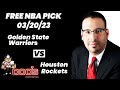 NBA Picks - Warriors vs Rockets Prediction, 3/20/2023 Best Bets, Odds & Betting Tips | Docs Sports