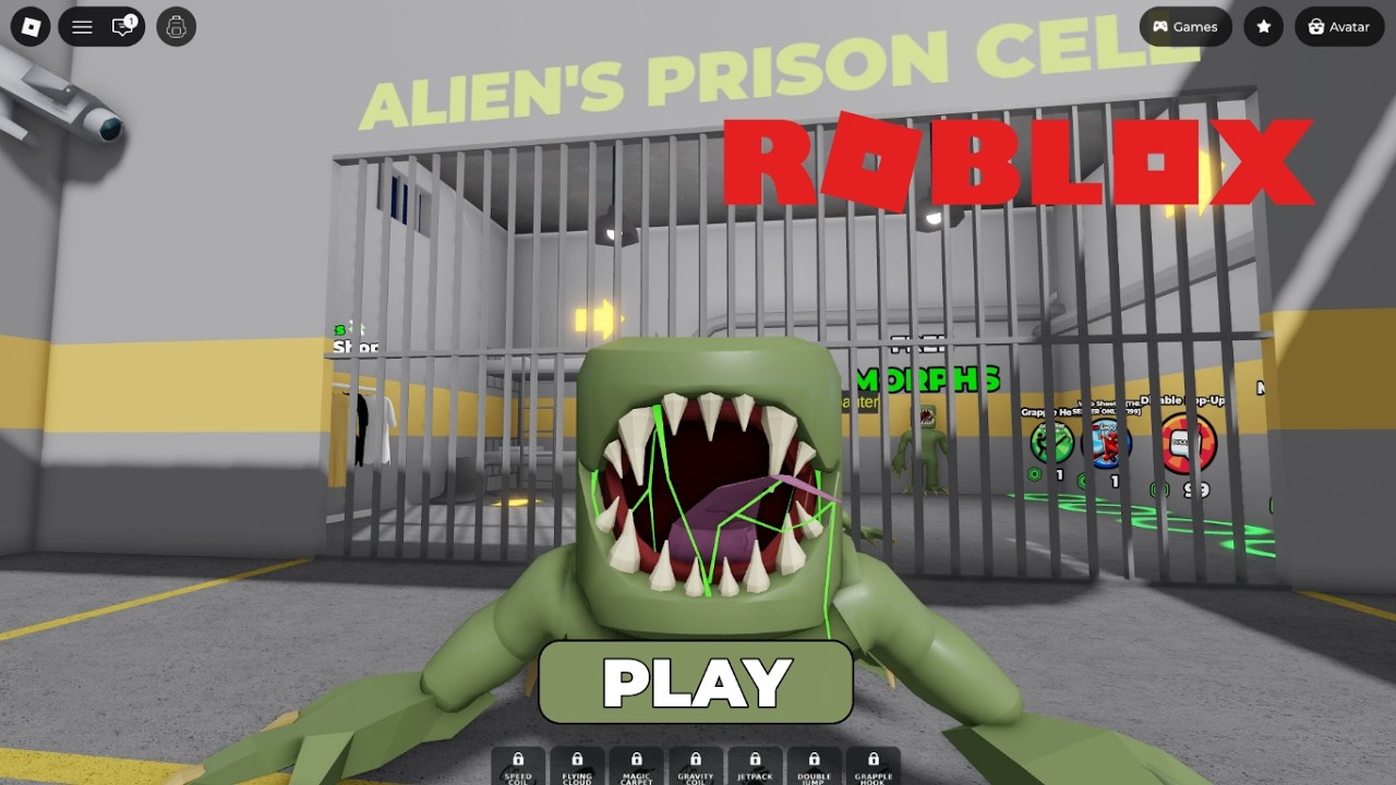 Roblox Gameplay Walkthrough🧙‍♀️ALIEN Prison Run (OBBY) #gamres #youtubevideo #obby