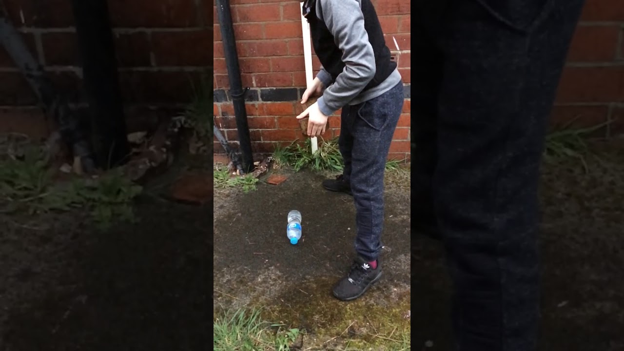 Super cool water bottle explosion - YouTube