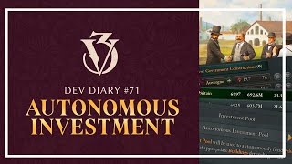 Victoria 3 Dev Diary #71- Autonomous Investment In 1.2 Profile