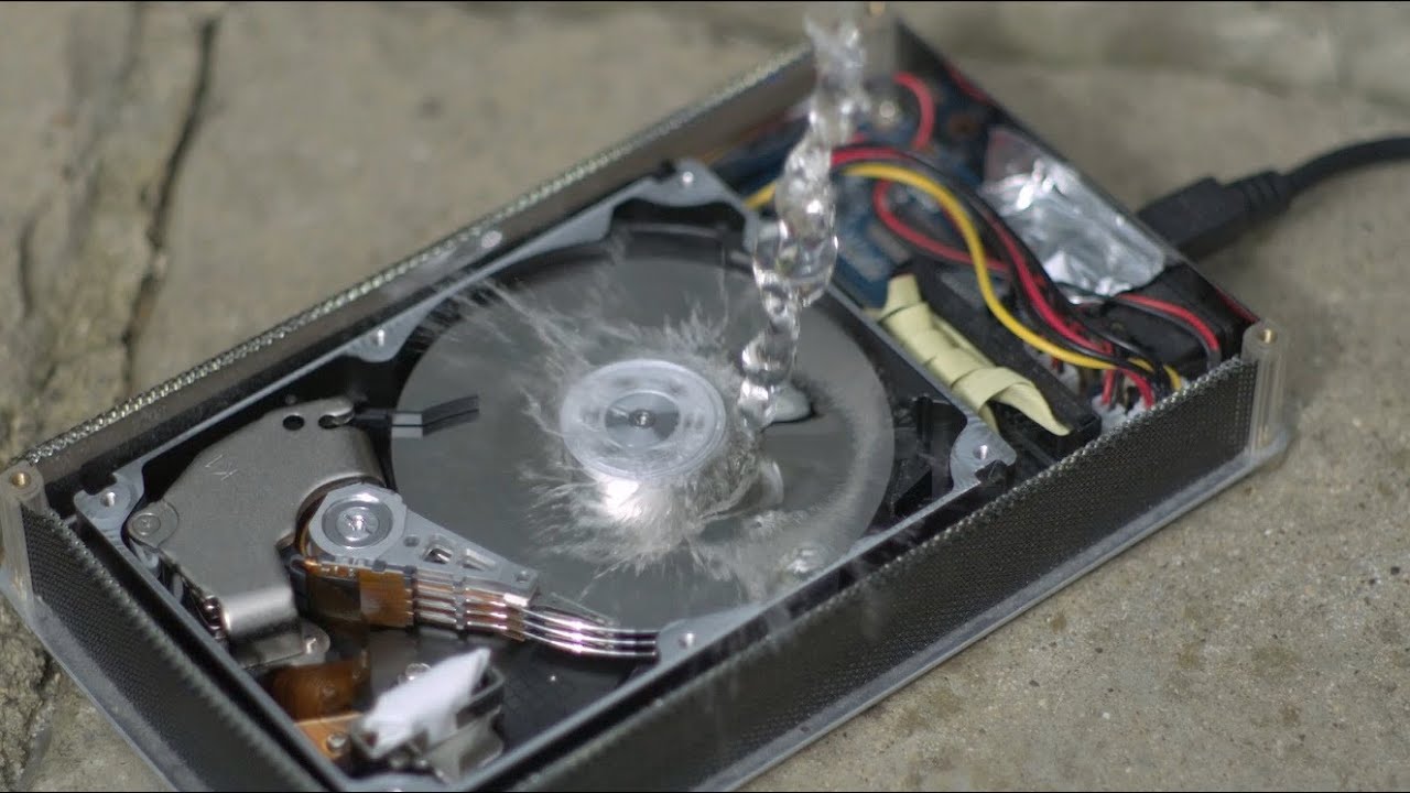 How a Hard Drive works in Slow Motion - The Slow Mo Guys