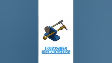 Rotary to Linear #mechanism #mechanical #rotarytolinear #design #youtube #rotary #viral #trending