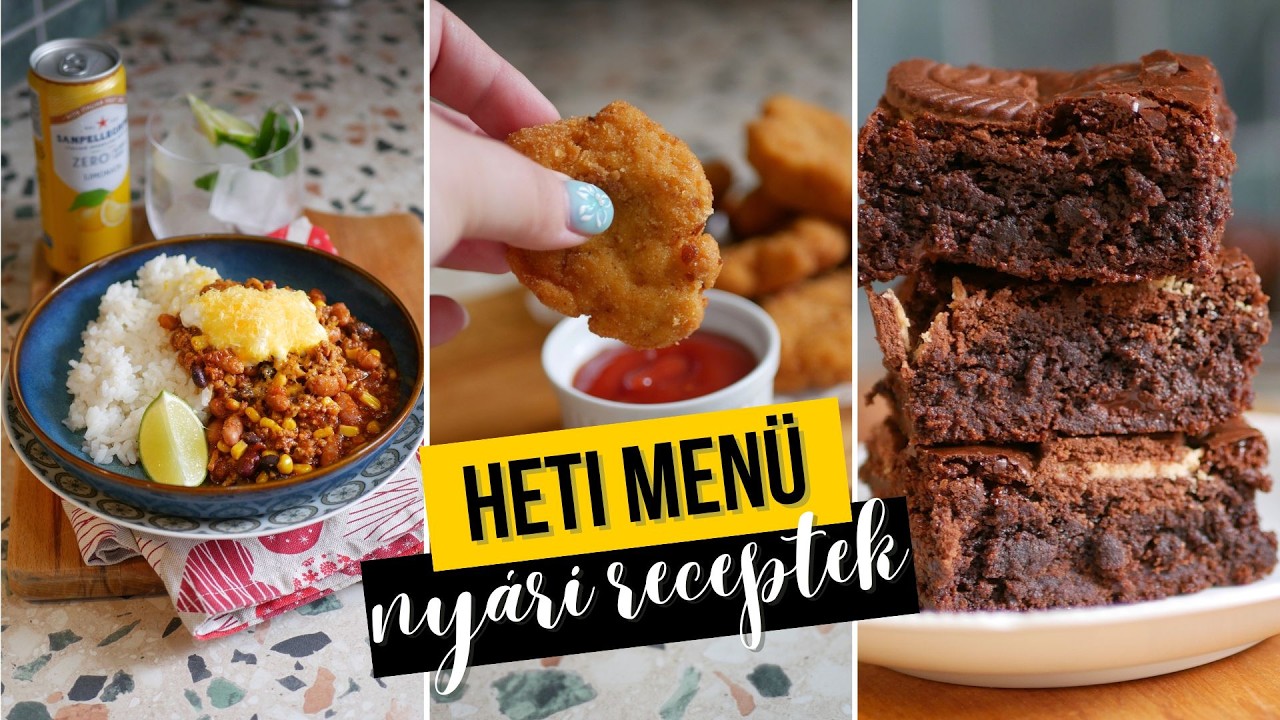 Mit főzzek a héten? 😍🍴 Heti menü + Brownie, Hal, Befőzés - Egyszerű receptek!