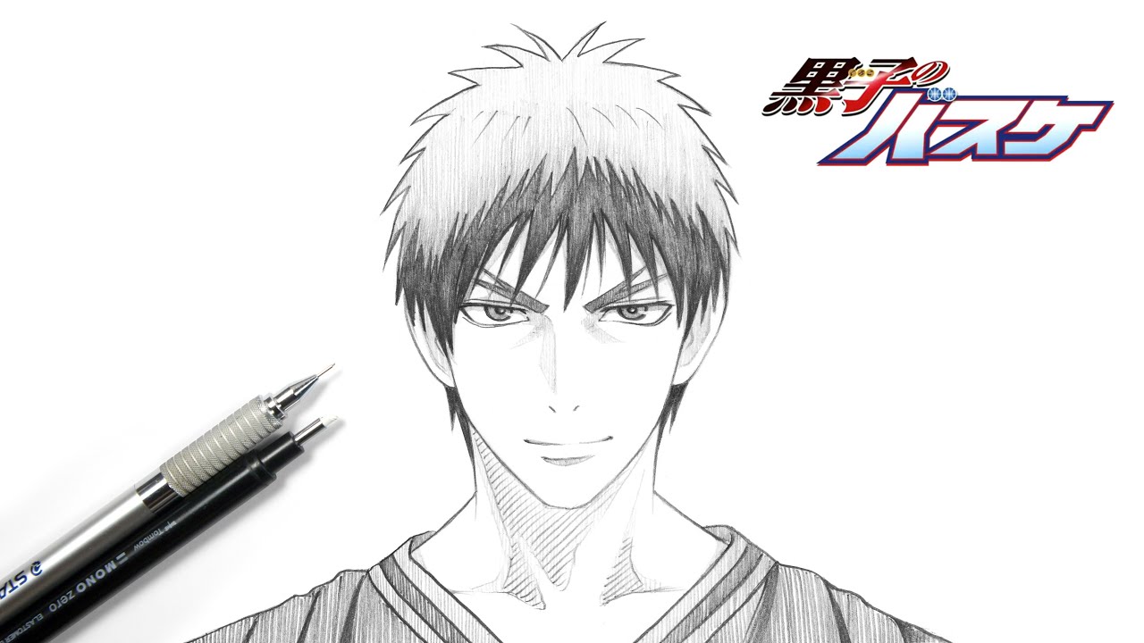 如何畫火神大我 影子籃球員 黑子的篮球 火神大我 畫畫教學 How To Draw Kagami Taiga Kuroko S Basketball Youtube