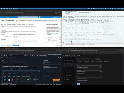 Race attempt: Claude driving GCP, AWS, and Azure VM creation simultaneously through WebCLI.
