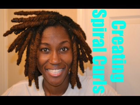 Wrap-a-loc curls. Day one. Perfect loc spirals