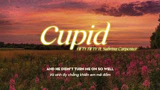 Vietsub | Cupid [Twin Ver.] - FIFTY FIFTY (feat. Sabrina Carpenter) | Lyrics Video