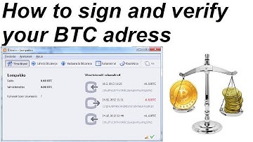 How to sign and Verify messages with your Bitcoin Adress from your Softwarewallet