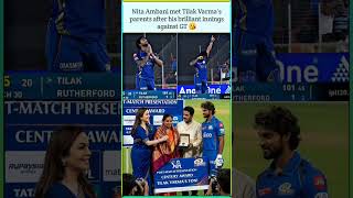 Tilak Varma Destroys GT! Maiden IPL Century &amp; Special Gift from Nita Ambani 🏏 #shorts