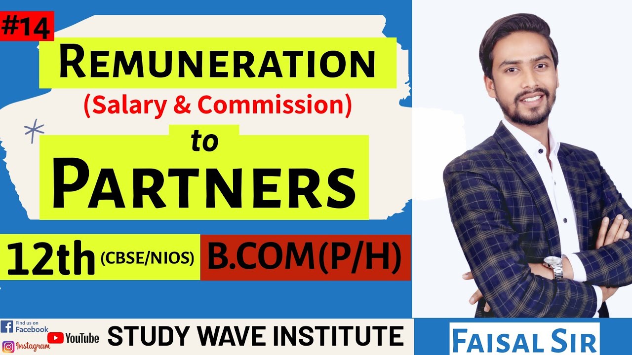 Remuneration To Partners Salary And Commission 12th CBSE NIOS 