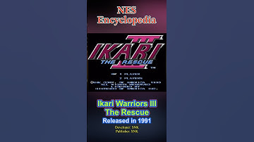 Ikari Warriors III - Released 1991 - NES Encyclopedia #NESencyclopedia #nes #retrogaming #nesgames