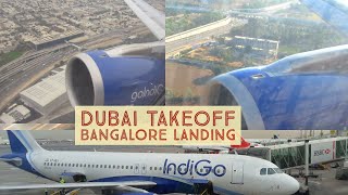 Trip Report - Indigo A320 - Dubai Bangalore -  Spectacular Takeoff  Landing