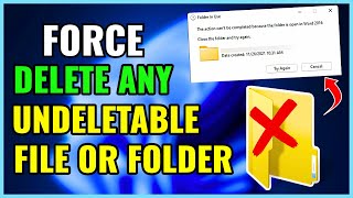 how to delete files that cannot be deleted  || folder is not deleting in windows 11/10/8/7)