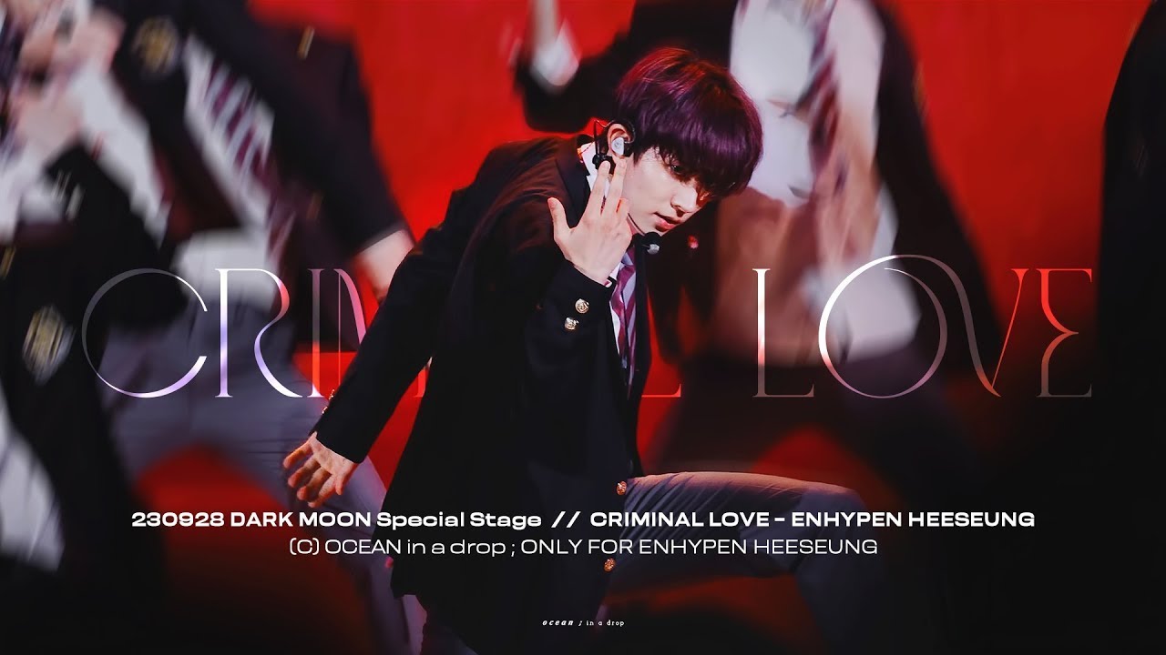 [4K] 230928 DARK MOON Special Stage 희승 - CRIMINAL LOVE 직캠 (ENHYPEN HEESEUNG focus)