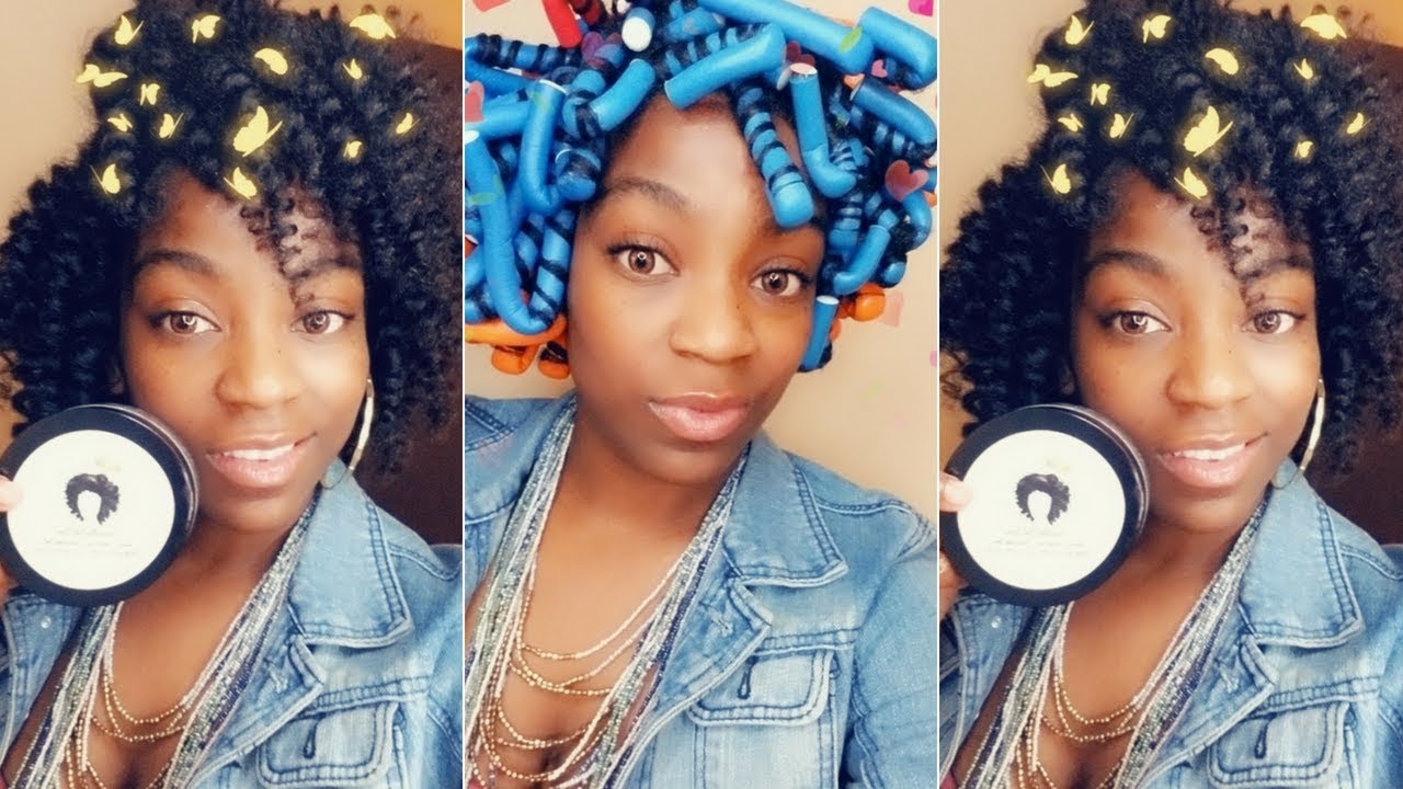HOW TO FLEXI ROD SET ON 4C HAIR HAIR CrownMe Coil Care Defining Gel