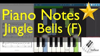 Vignette de la vidéo "Piano Notes - Jingle Bells (F)"
