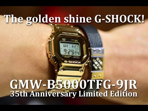 黄金に輝くG-SHOCK35周年記念モデル『GMW-B5000TFG-9JR』35th Anniversary Limited Edition