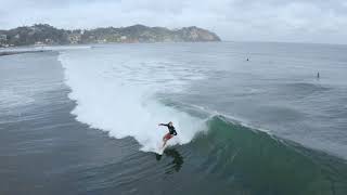 aerial view of people surfing for video wallpaper